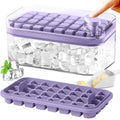 101oz. Ice Cube Tray Set - 64 Pcs Silicone Ice Cube Tray With Lid & Bin